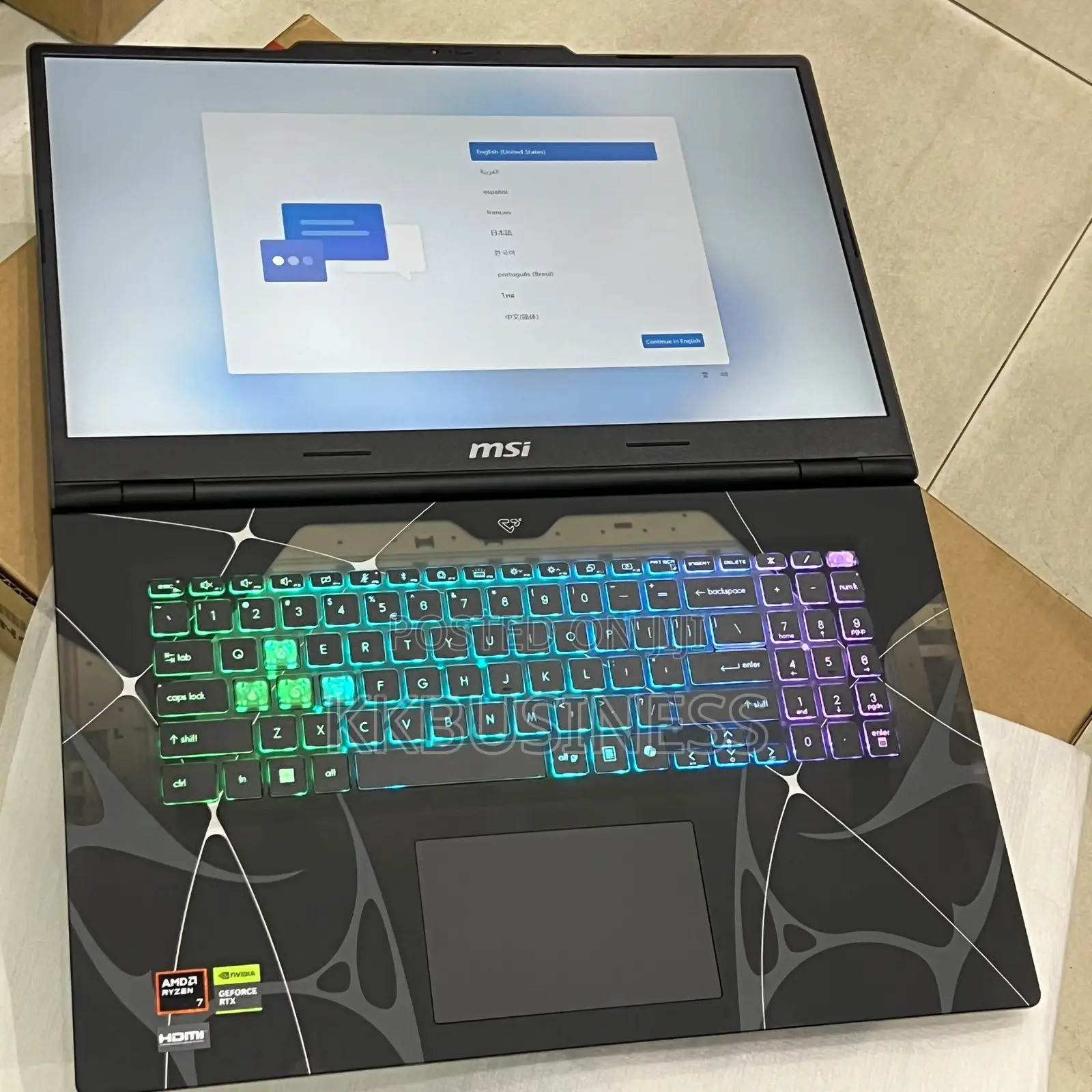 New Laptop MSI Cyborg 15 16GB AMD Ryzen 7 SSD 1T