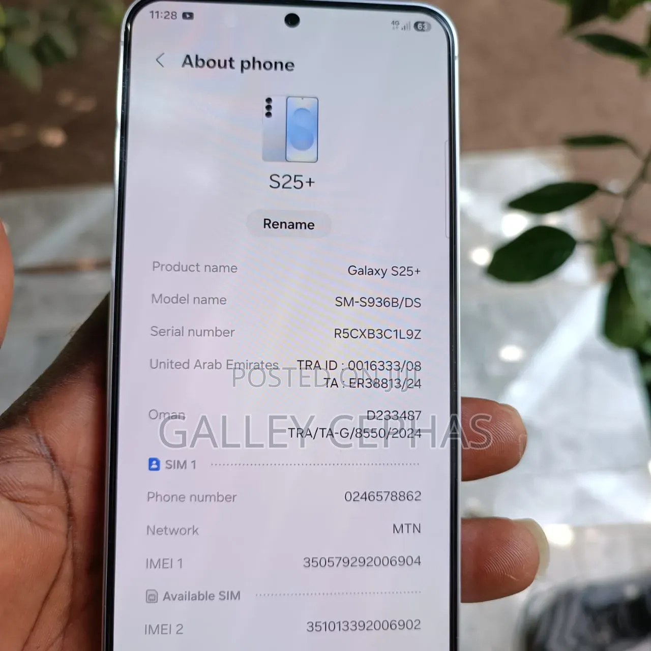 Samsung Galaxy S25+ 256 GB Silver