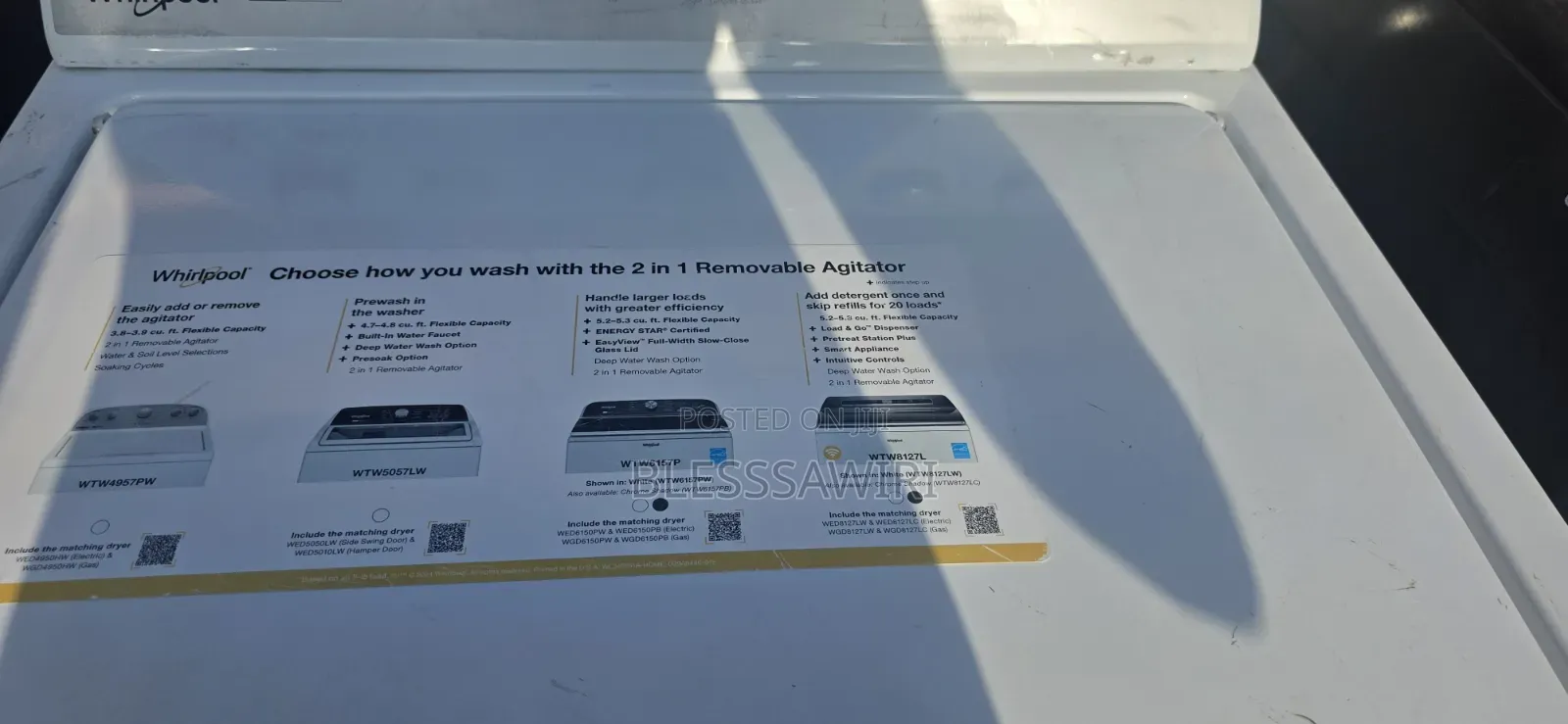 Brand New 23kg Whirlpool Top Loader Washing Machine