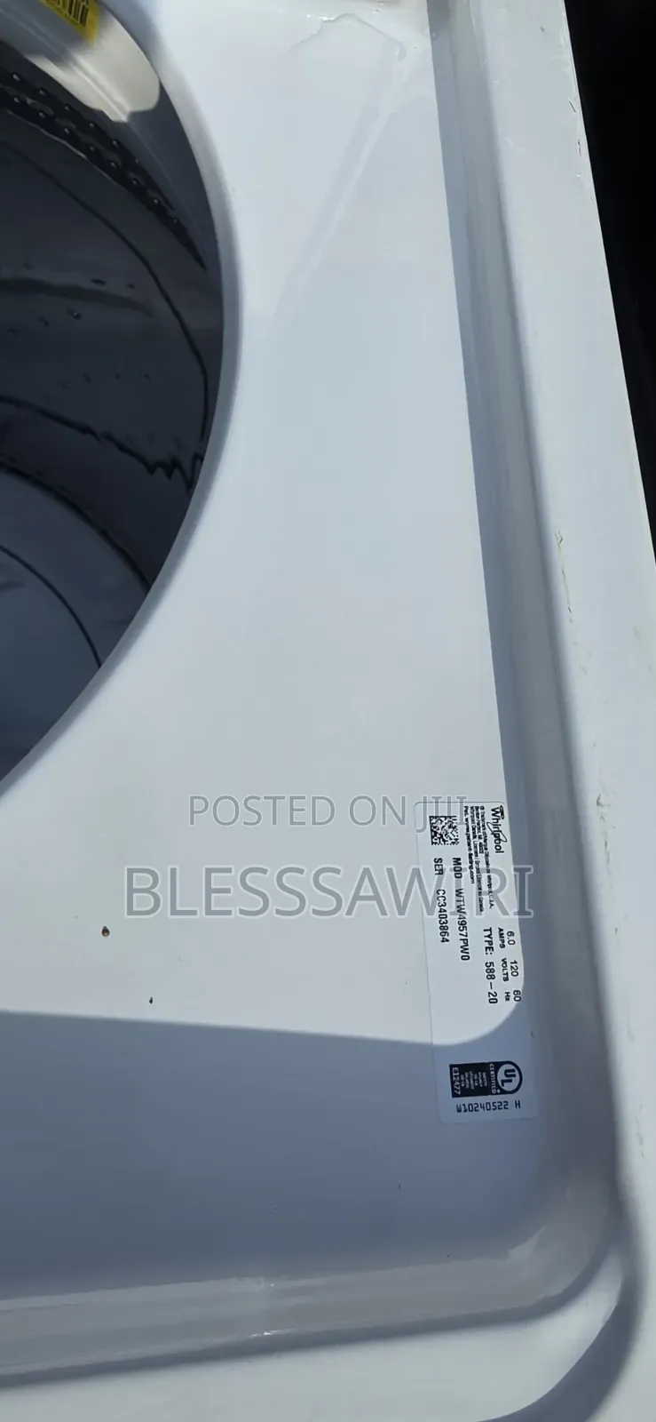 Brand New 23kg Whirlpool Top Loader Washing Machine