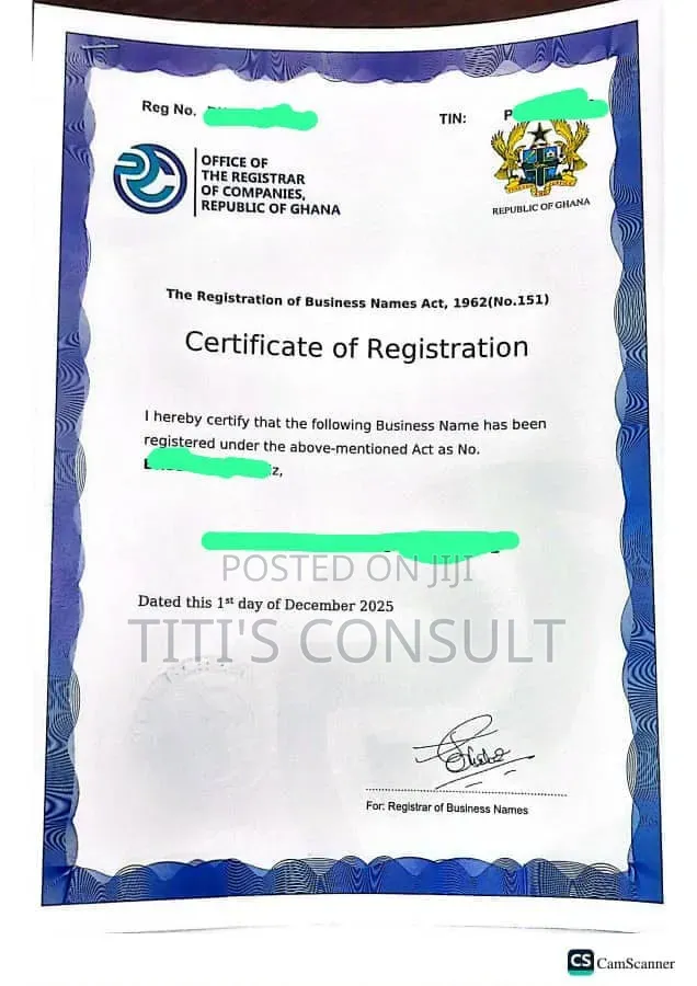 Birth and Business Documents Registration