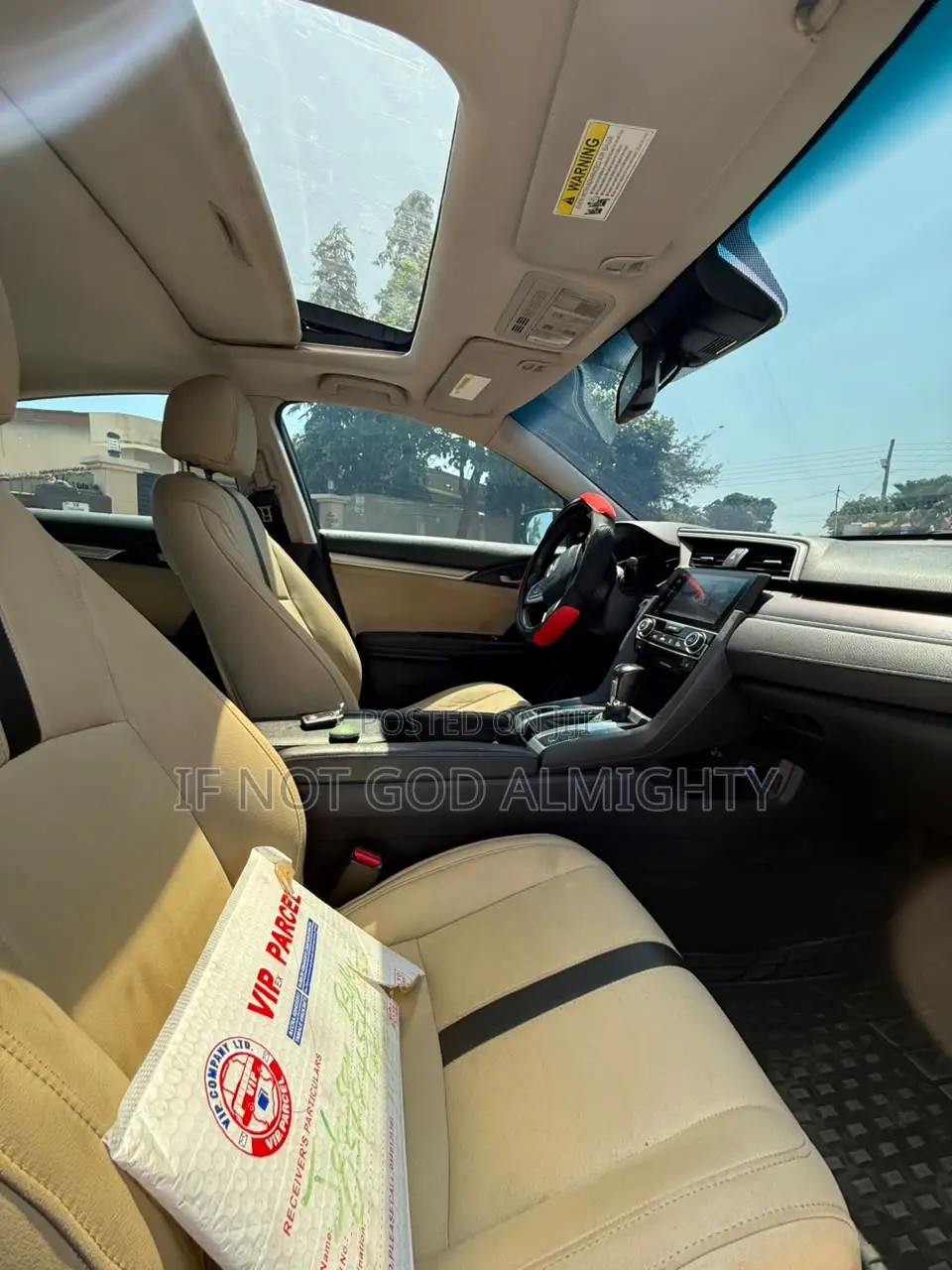Honda Civic Touring 4dr Sedan (1.5L 4cyl) 2017 Black