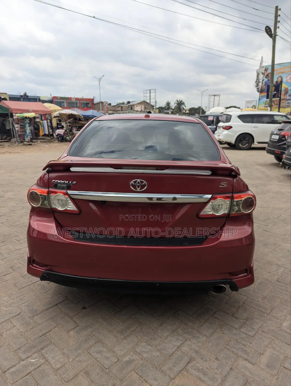 Toyota Corolla S 4dr Sedan (1.8L 4cyl 4A) 2013 Burgundy