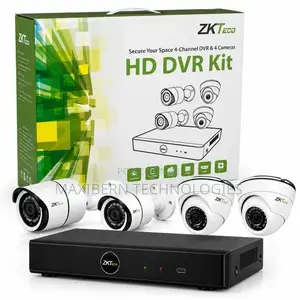 ZKTeco 4-Channel HD DVR CCTV Camera Kit With 4 Cameras