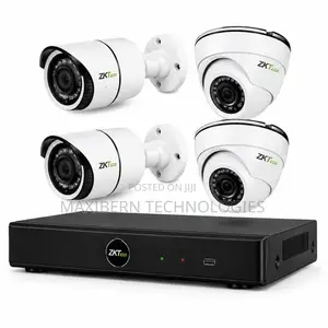 ZKTeco 4-Channel HD DVR CCTV Camera Kit With 4 Cameras