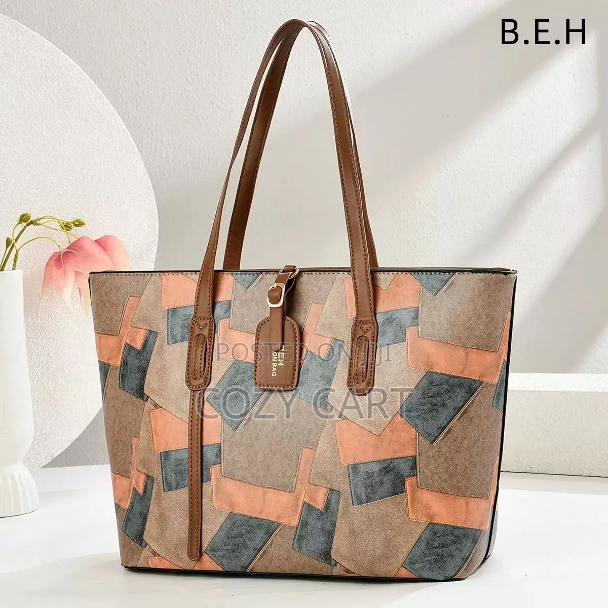 Coorperate Leather Tote Bag
