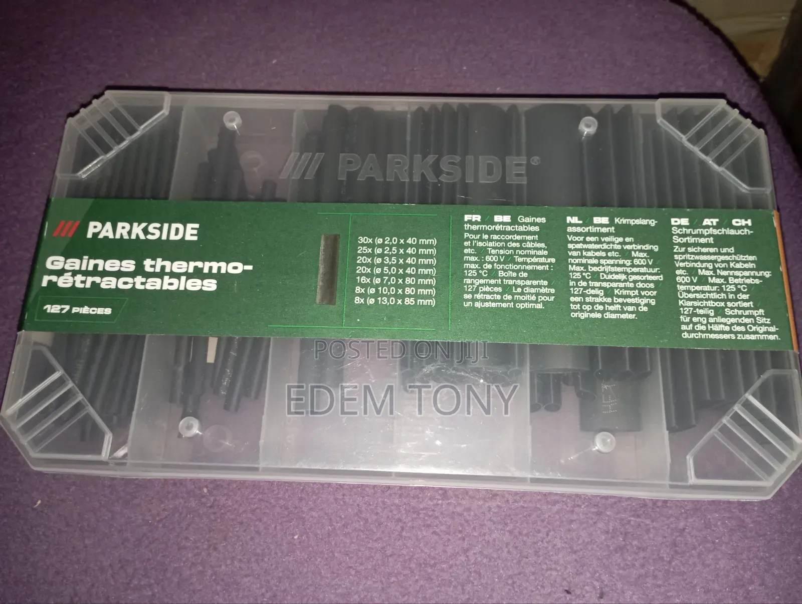 Parkside Assorted Heat-Shrink Tubing Set- 127pcs
