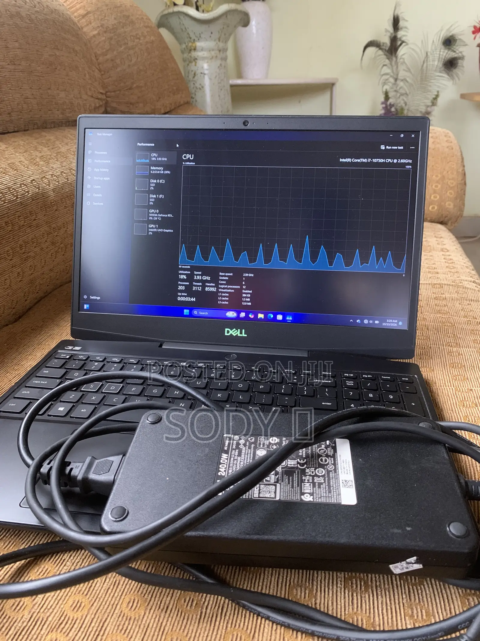 Laptop Dell G5 15 5500 16GB Intel Core i7 SSD 256GB