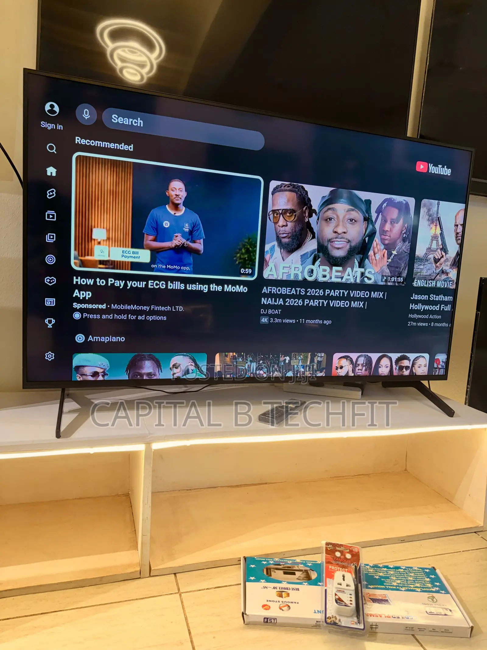 55inches Full Digital Satellite Android 4k Ultra Hd Led Smart SONY TV
