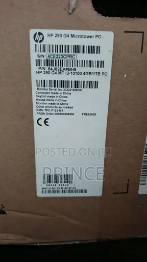 New Desktop Computer HP 290 G4 All-in-One 4GB Intel Core i3 HDD+SSD 1T