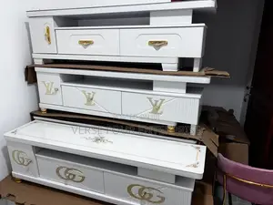 TV Stand With Marble-Effect Top