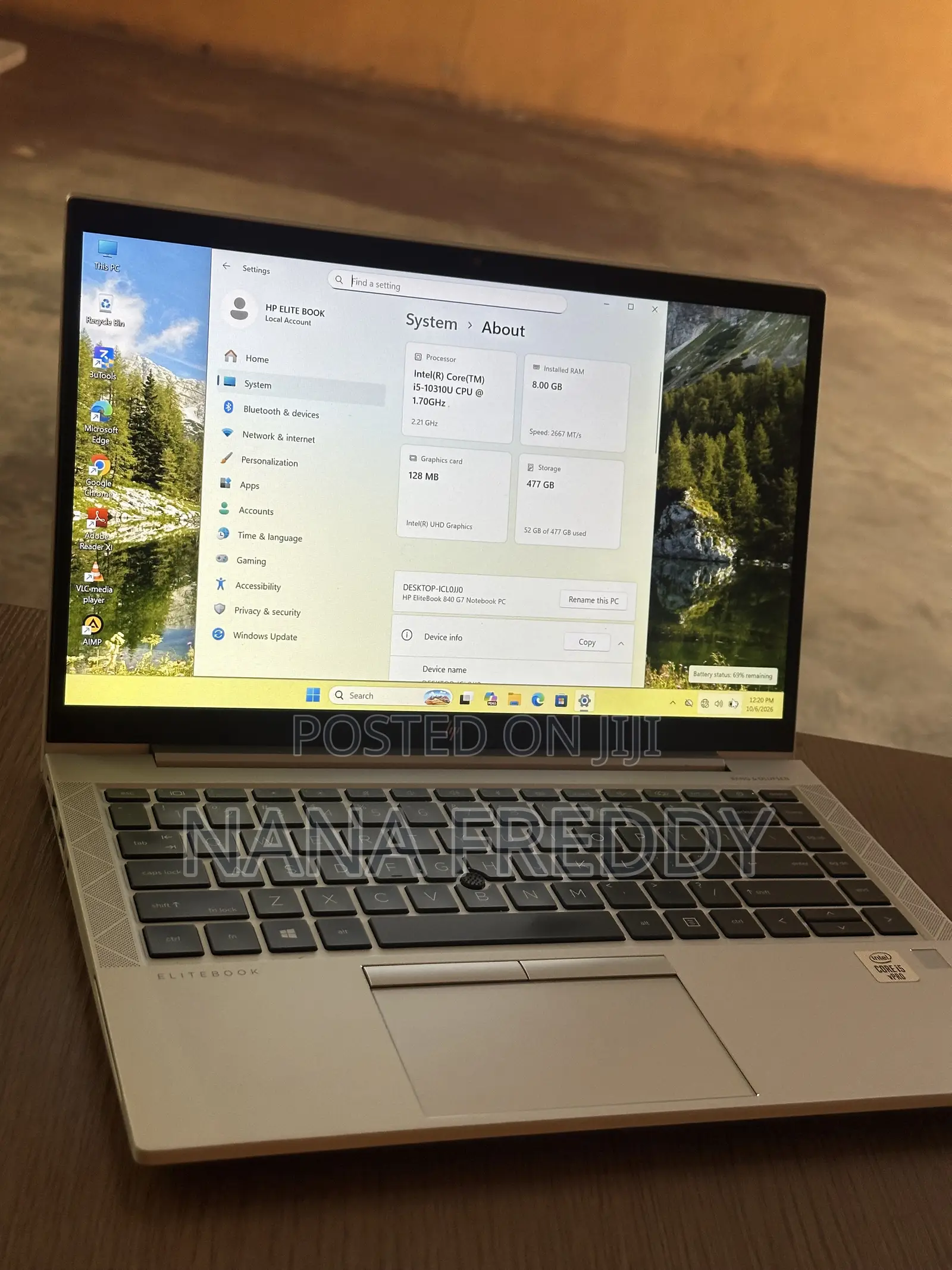 New Laptop HP EliteBook 840 G7 8GB Intel Core i5 SSD 512GB