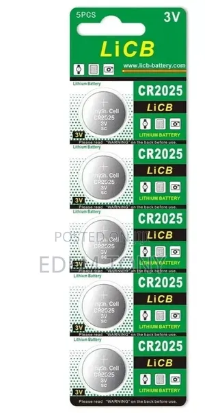 10-PCS of LiCB CR2025 3V Lithium Coin Cell Batteries
