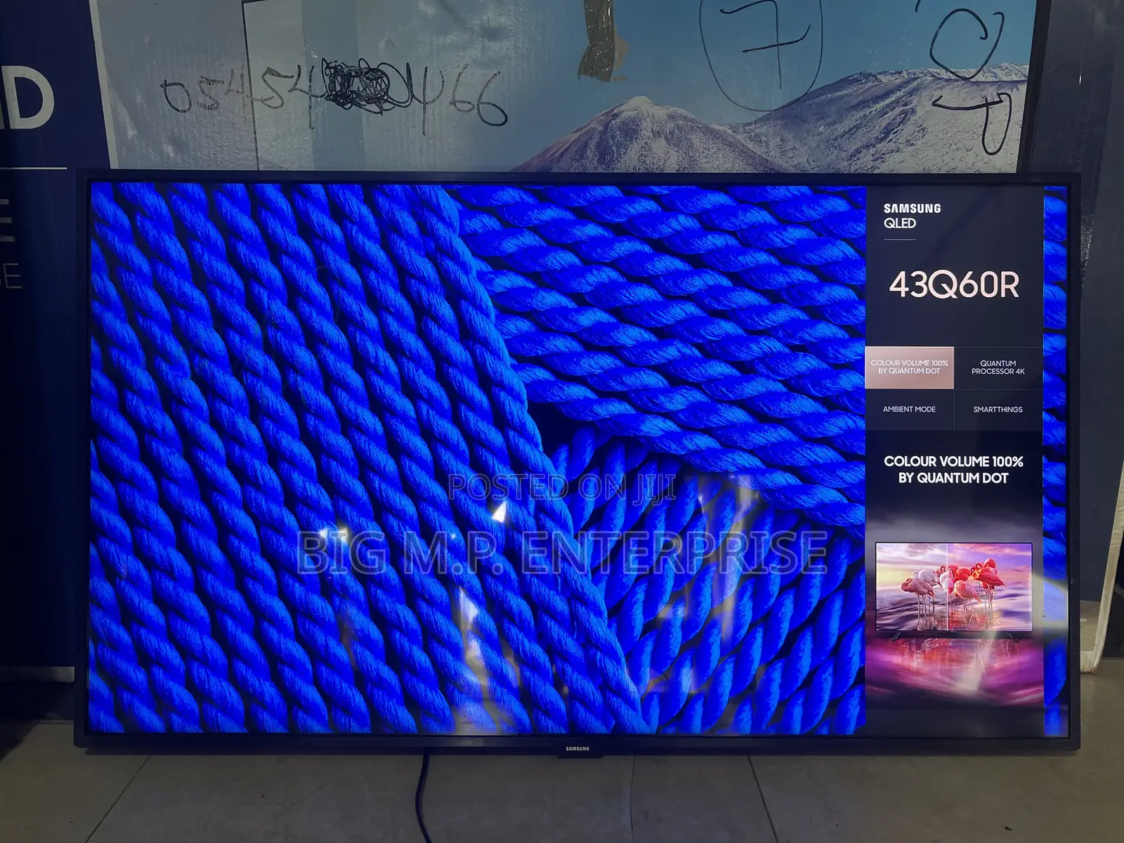 Samsung QLED 43 Inches Smart Digital Satellite. 4K UHD, Bluetooth. Etc