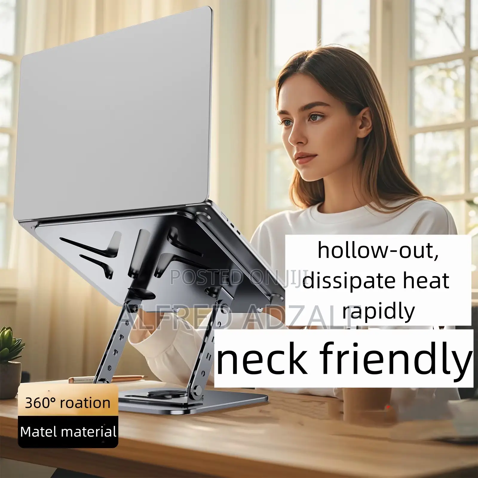 360° Rotatable Carbon Steel Laptop Stand