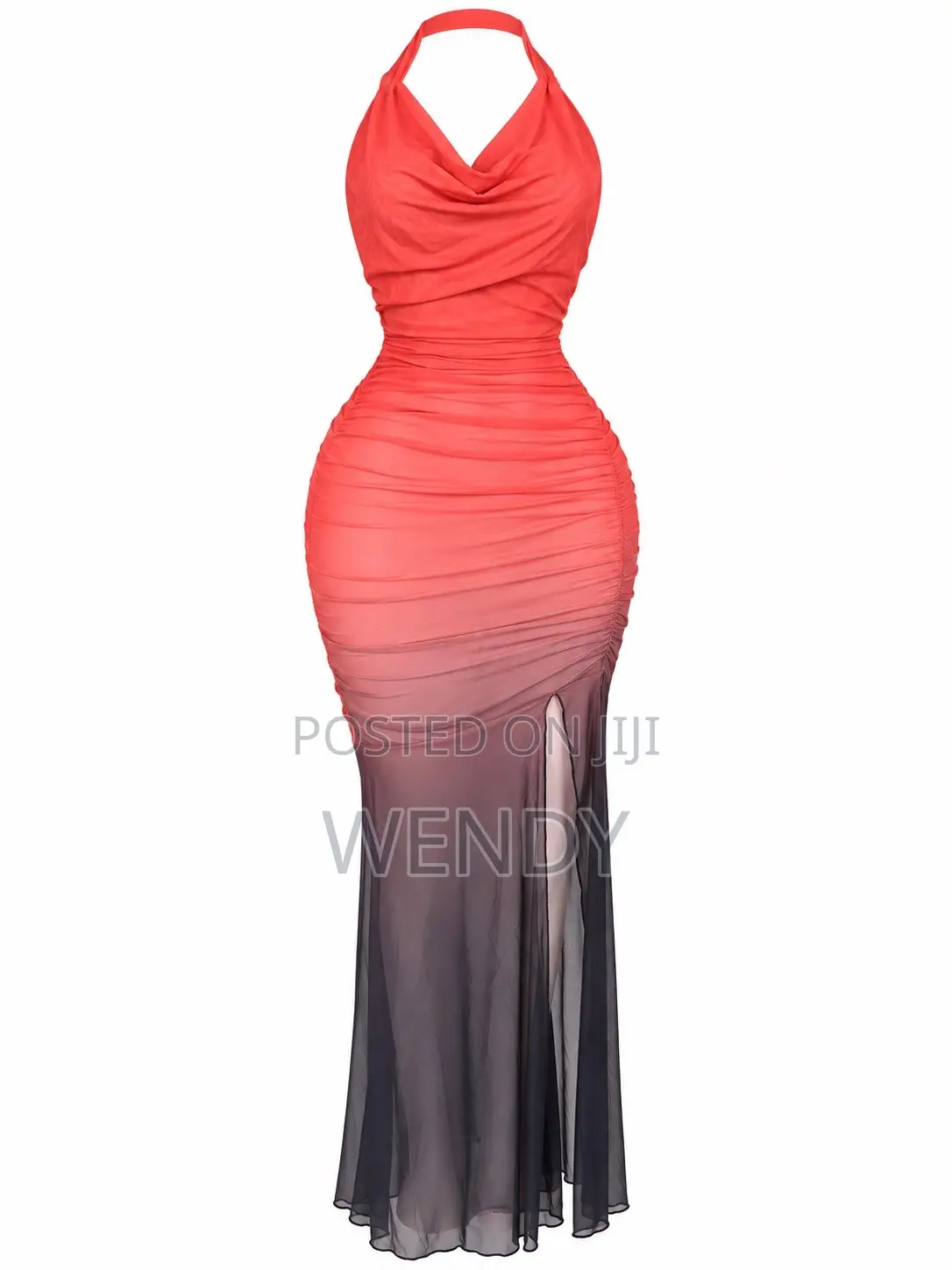 Bodycon Maxi Mesh Dress