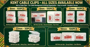 Cable Clip Kent Cable Clip 12mm 10mm 8mm 6mm