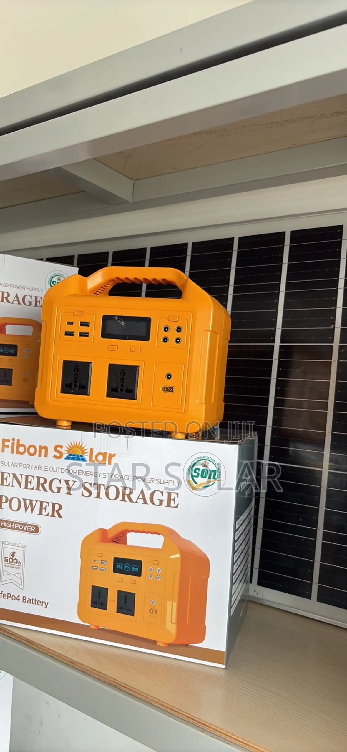 Fibon Solar Portable Power Station+Free Panel+ Free Bulbs