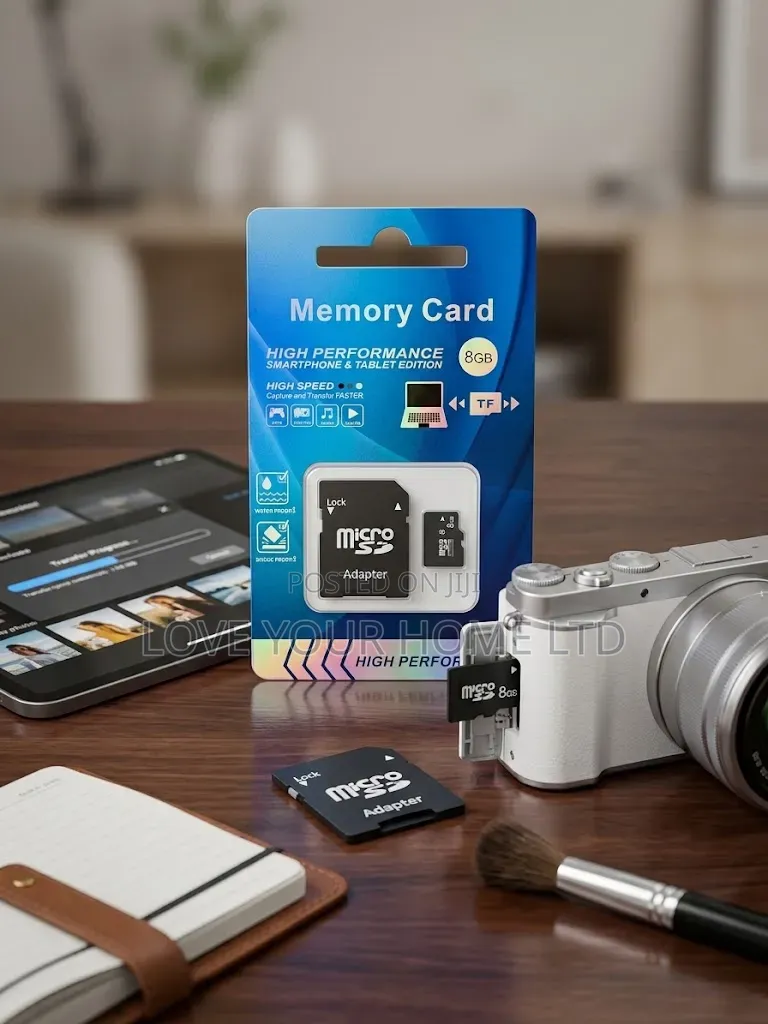 8GB TF Micro SD Memory Card With SD Card Adapter