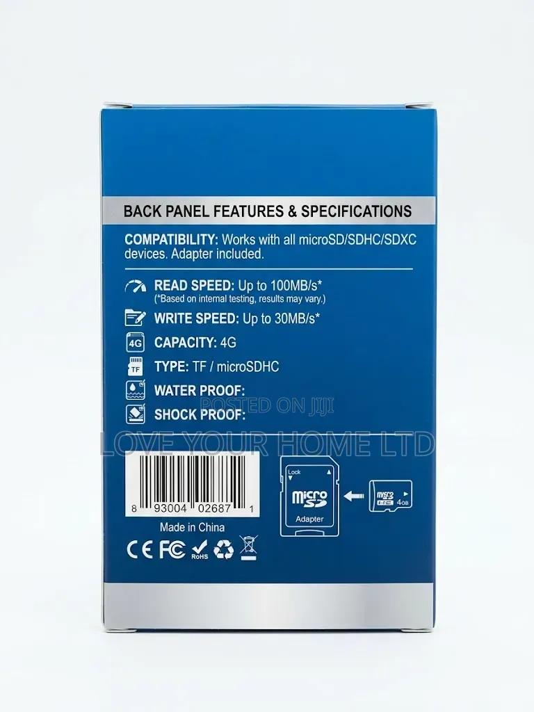 8GB TF Micro SD Memory Card With SD Card Adapter