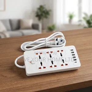 Compact Extension Board With 6 Universal Sockets&4 HighSpeed USB Ports