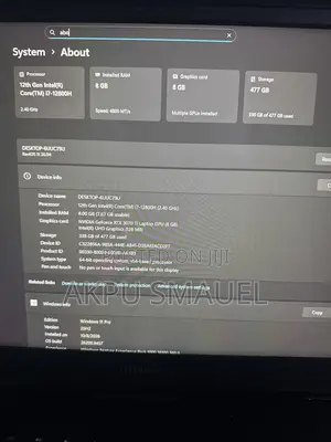 Laptop HP Omen 17 8GB Intel Core i7 SSD 512GB