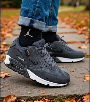 Nike Airmax Dark Ash and White