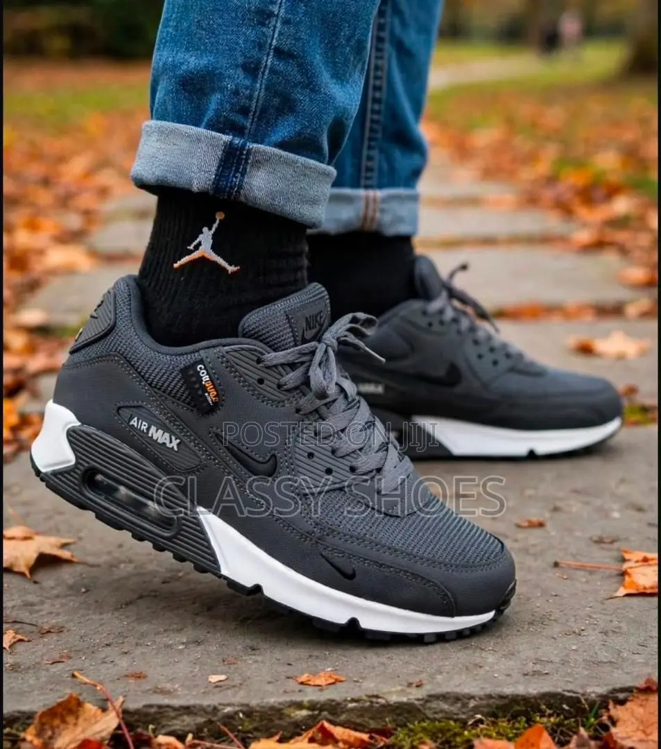 Nike Airmax Dark Ash and White