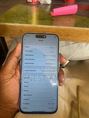 New Apple iPhone 17 Pro Max 1 TB Silver