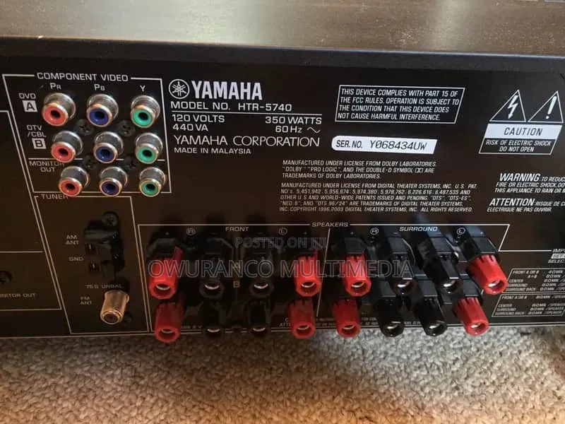 YAMAHA HTR-5740 6.1Ch Natural Sound AV Receiver With Original Remote