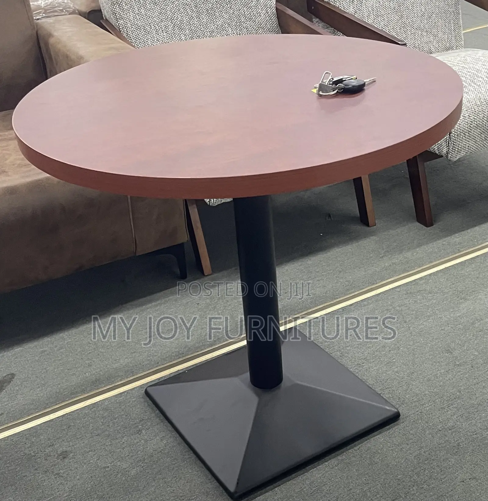 Brown Round Bar Table