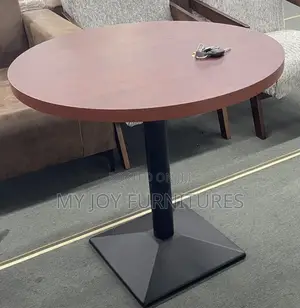 Brown Round Bar Table