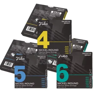 Electric Bass Guitar Strings 6,5, and 4