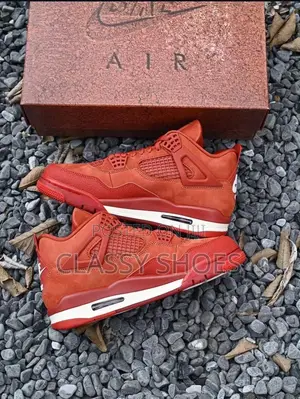 Jordan 4 Biker Red and White