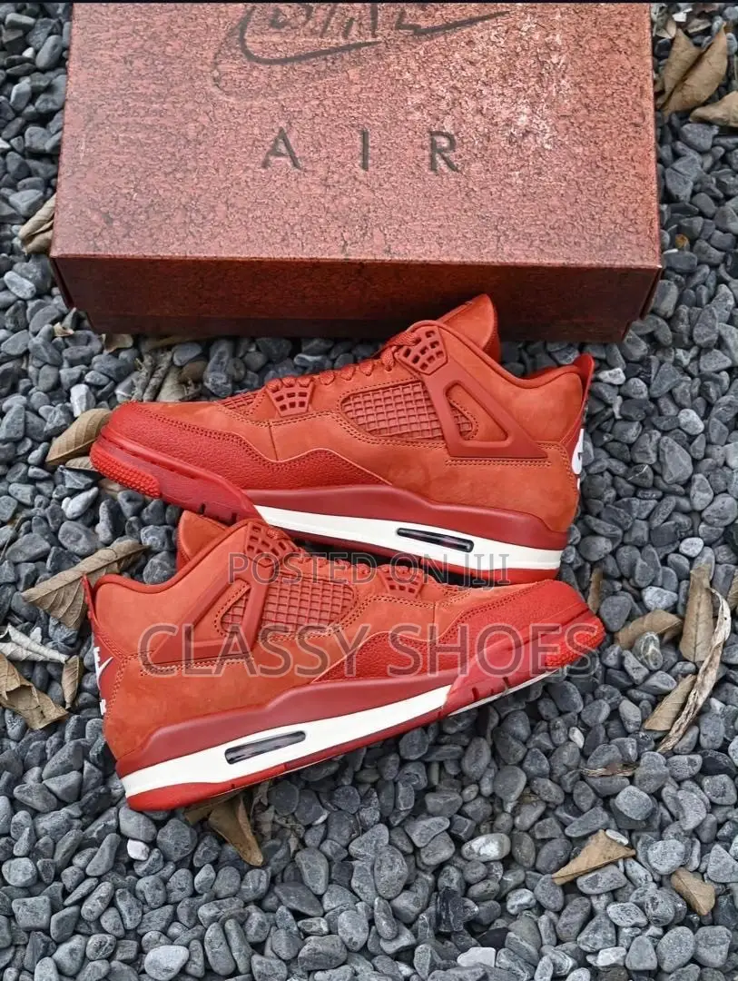 Jordan 4 Biker Red and White