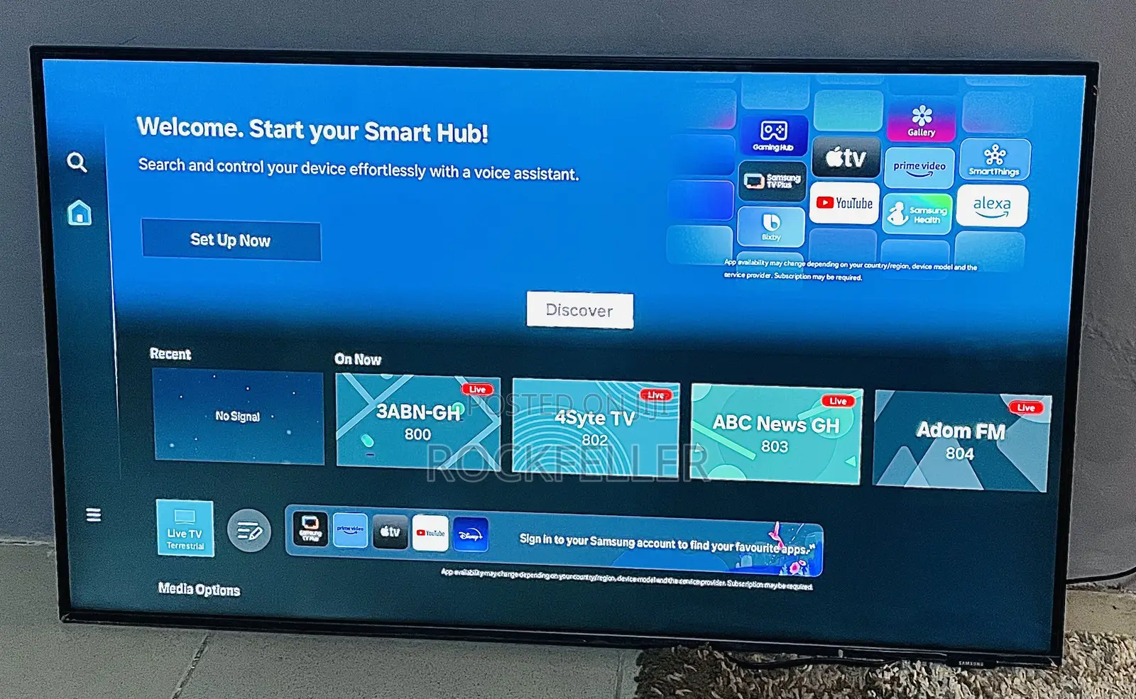 UK Used Samsung Airslim Crystal UHD HDR10+ 43 Inches