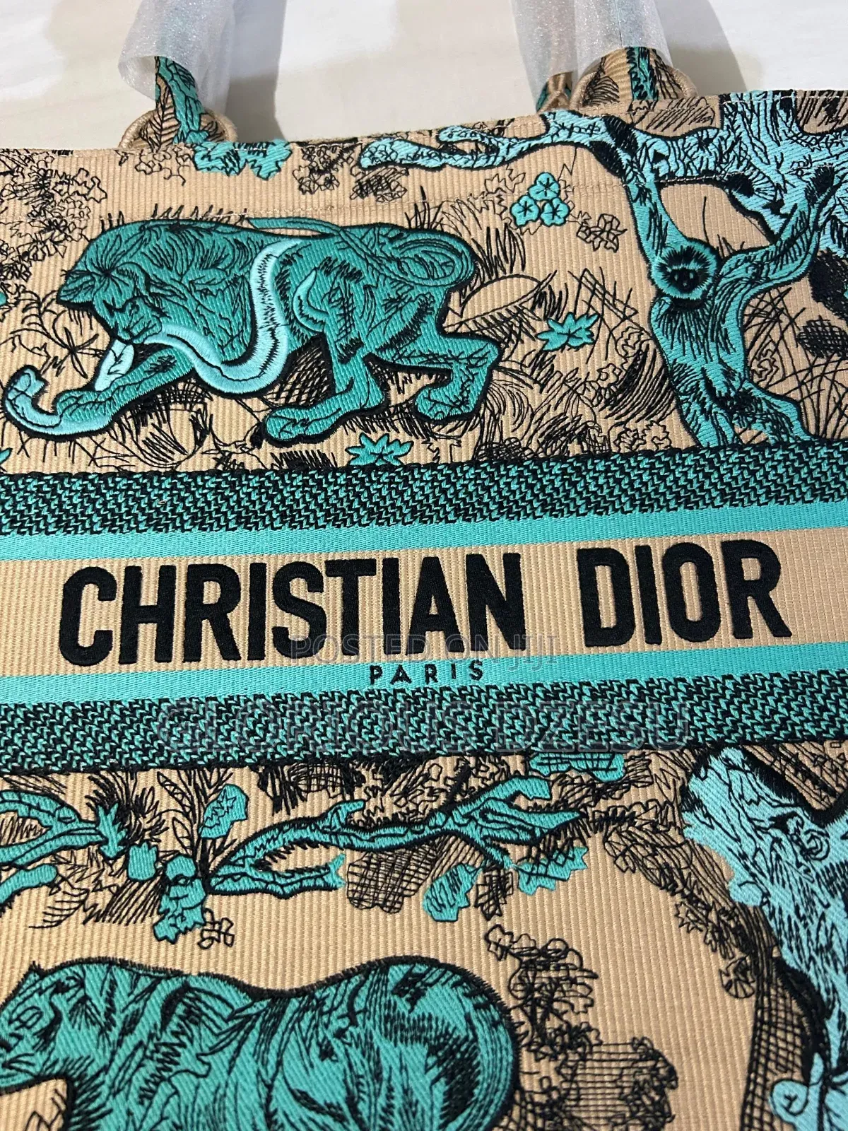Christian Dior Toile De Jouy Sauvage Book Tote