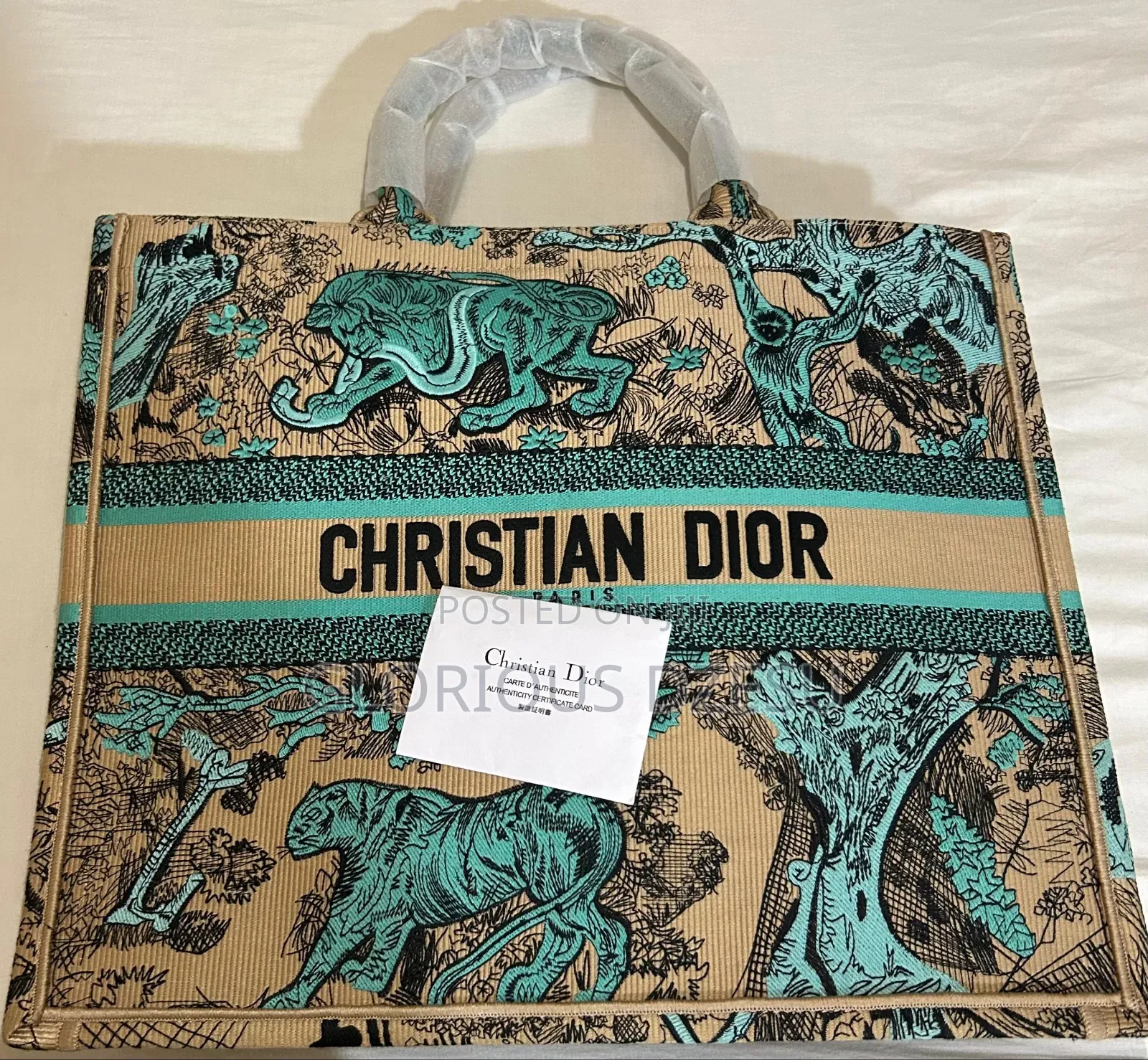 Christian Dior Toile De Jouy Sauvage Book Tote