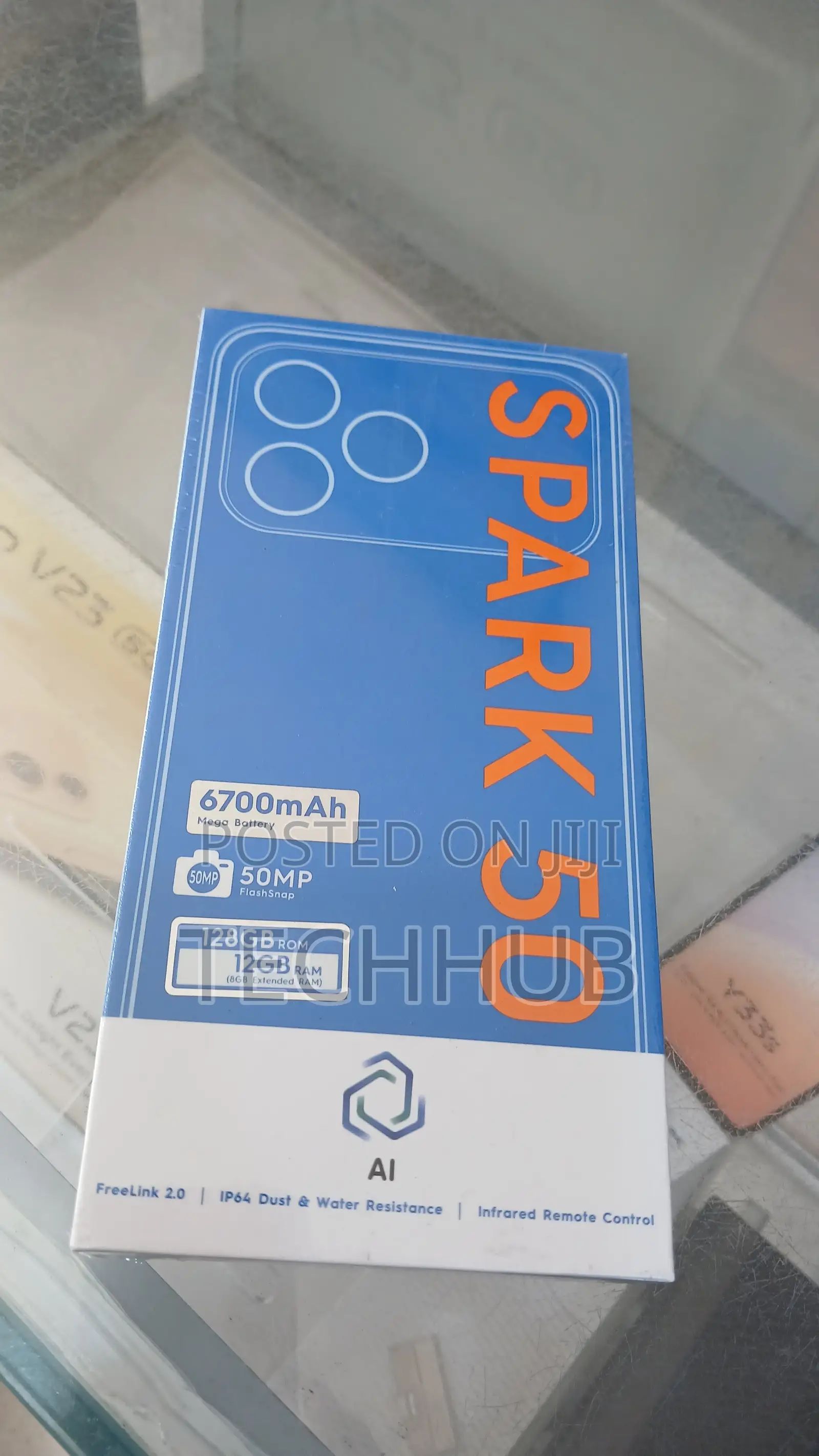 New Tecno Spark 50 128 GB Gray