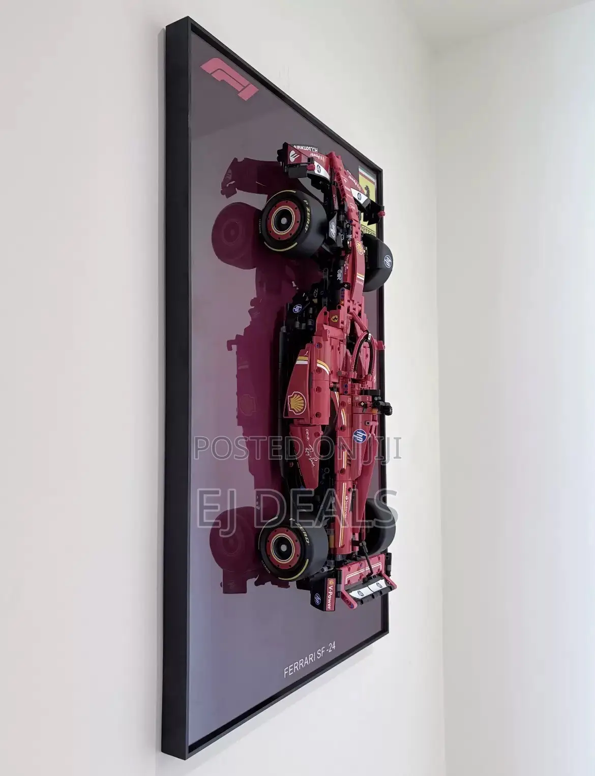 Lego Ferrari F1 Car With Wall Frame