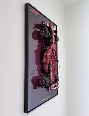 Lego Ferrari F1 Car With Wall Frame