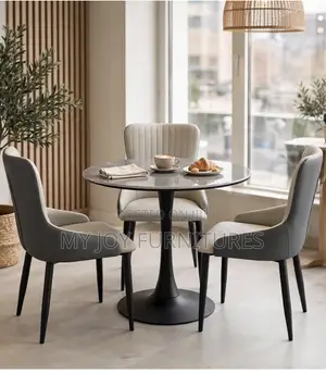 3 Seater Round Leisure Grey Marble Set
