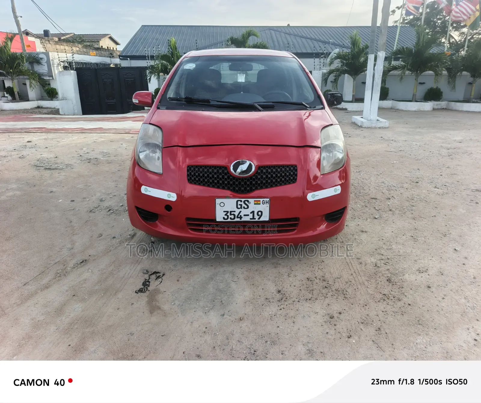 Toyota Vitz 1.3 AWD 3dr 2010 Red