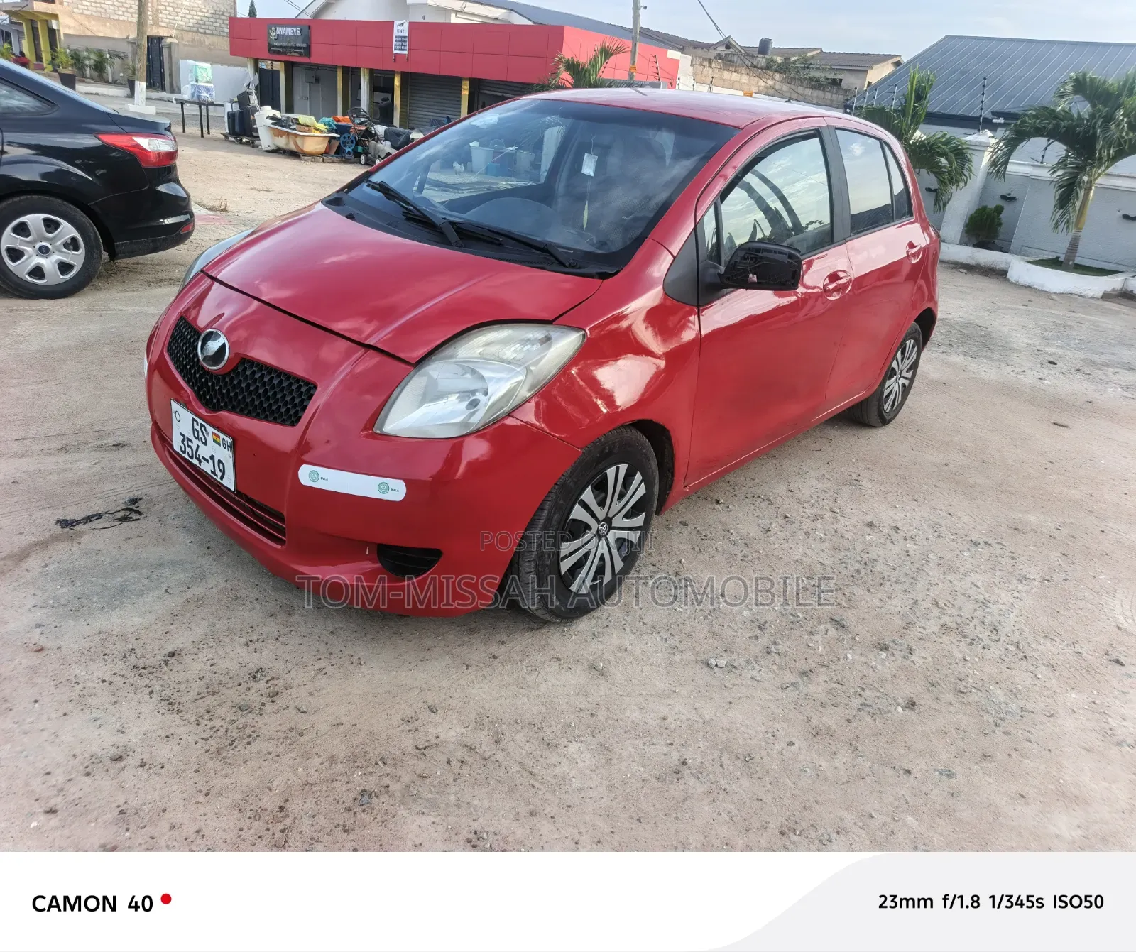Toyota Vitz 1.3 AWD 3dr 2010 Red