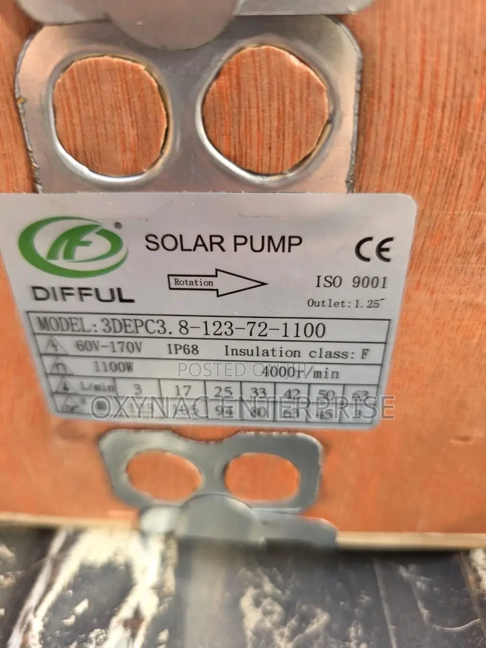 1.5 Horsepower DC Solar Pump