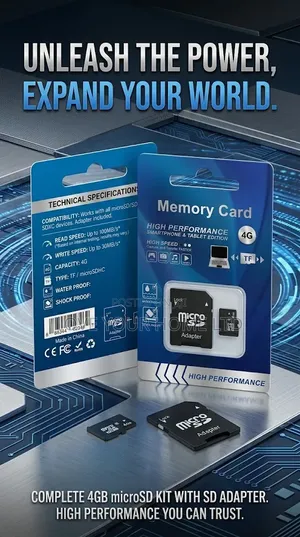 High Performance 4GB Micro SD Memory Card