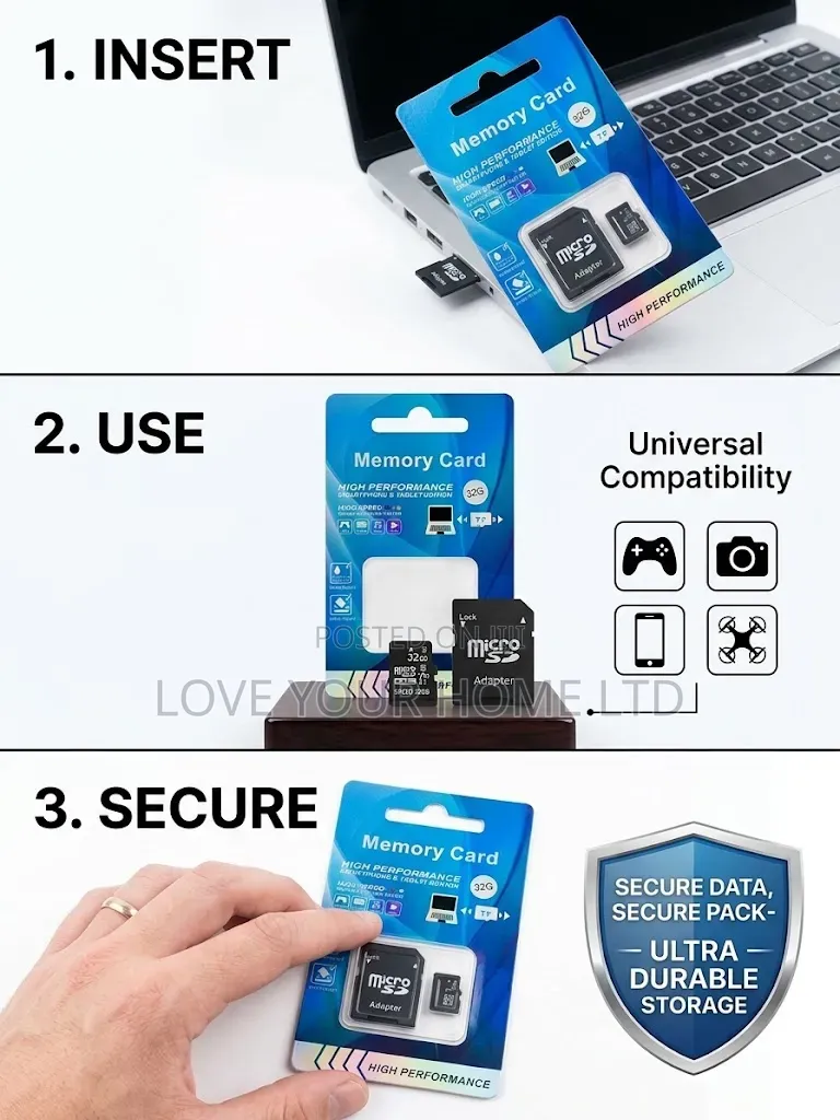 High Performance 32GB Micro SD Memory Card