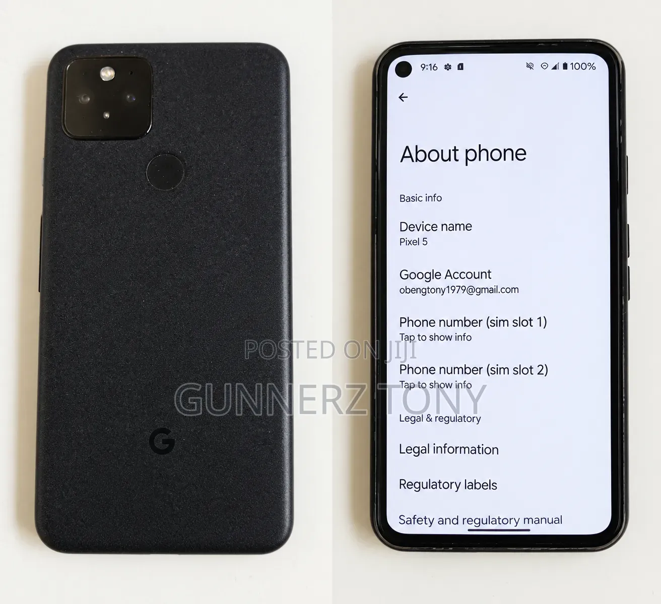 Google Pixel 5 128 GB Black