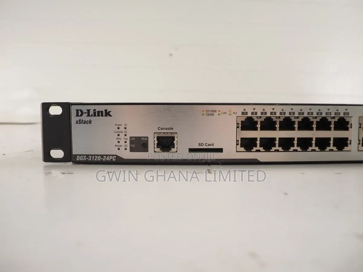 D-Link DGS-3120-24PC. 24port Gigabit PoE Switch, 4 Combo SFP, Managed
