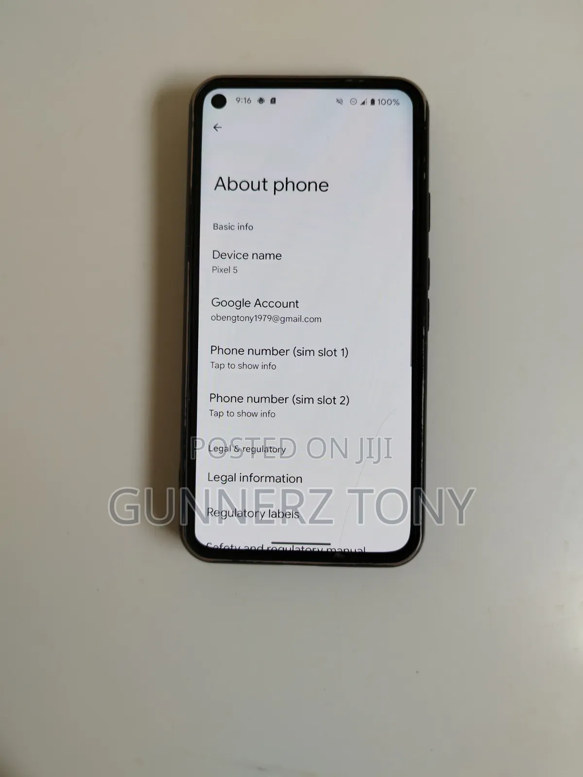 Google Pixel 5 128 GB Black